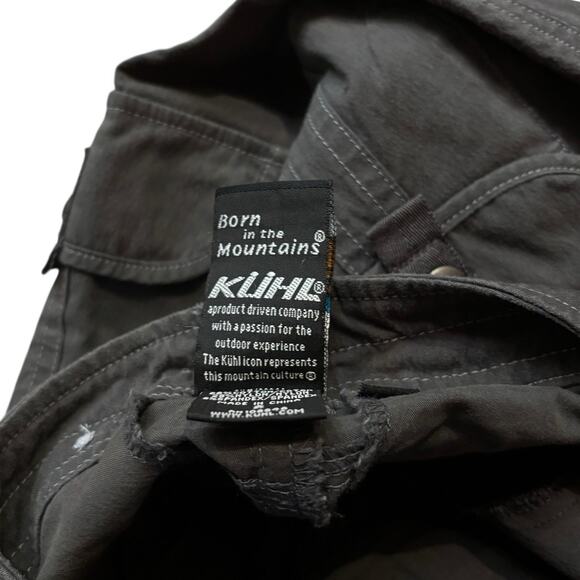 Kuhl Splash Roll Up Mid Rise Pants Dark Green UPF Quick Dry Pockets Women's 2 - Picture 8 of 9